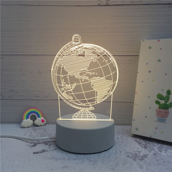 Novelty Creative 3D LED Night Lights