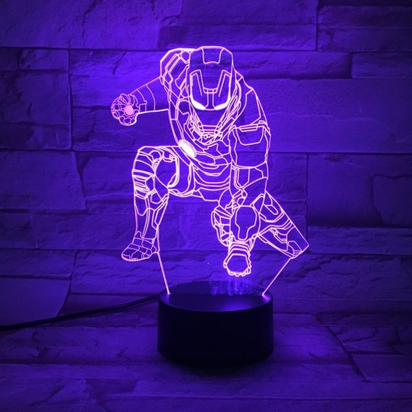 3D Lamp Illusion Touch Night Light