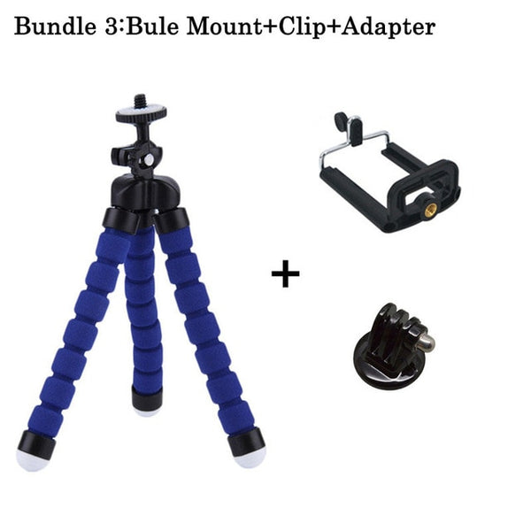 Mini Flexible Sponge Octopus Tripod