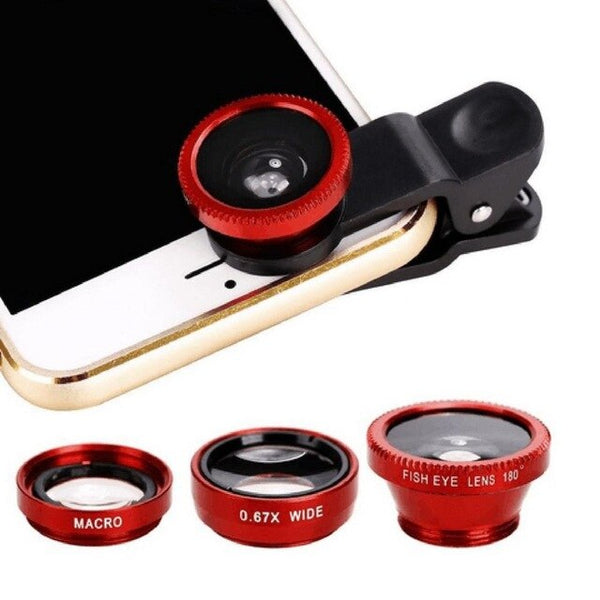 3-in-1 Wide Angle Macro Fisheye Lens