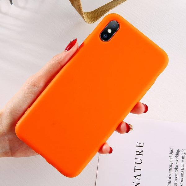 Candy Color Phone Case For iPhone
