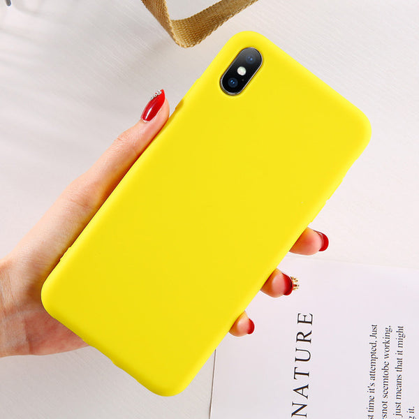 Candy Color Phone Case For iPhone