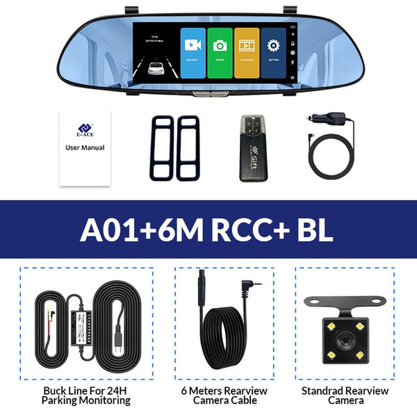 7.0 Inch Video Recorder Mirror Camera