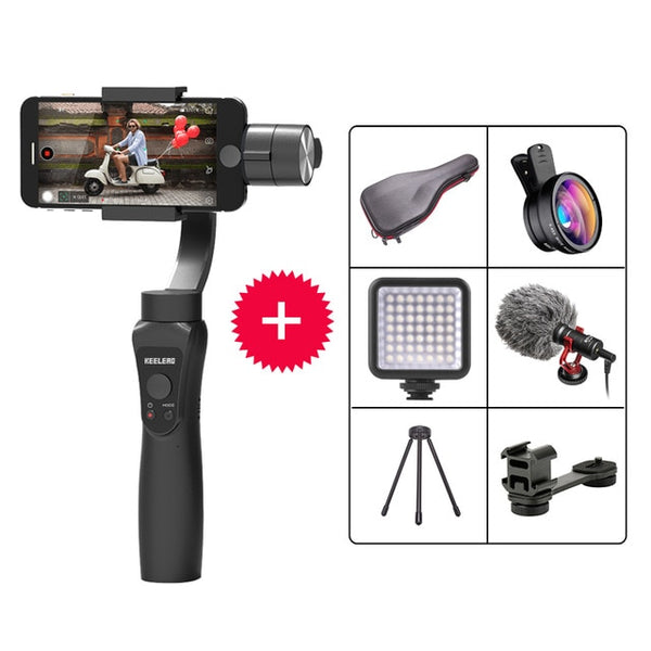 Pull & Zoom Handheld Gimbal Stabilizer