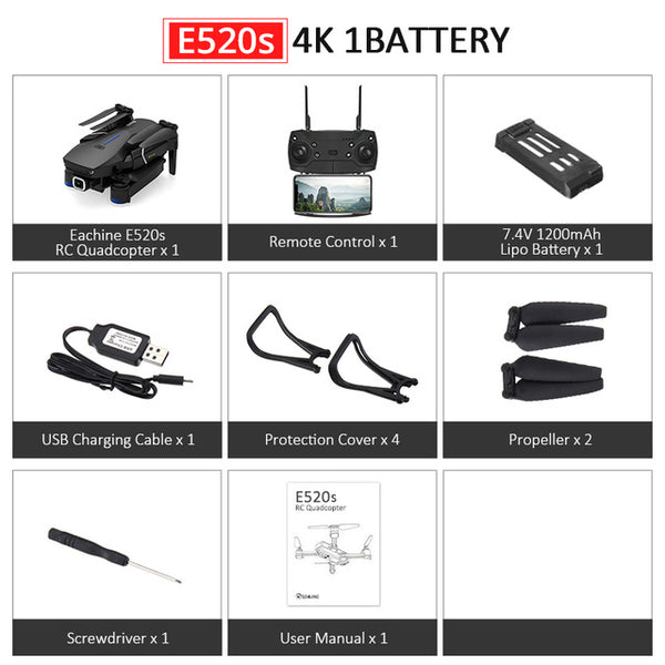 RC Drone With 4K/1080P HD Wide Angle Camera