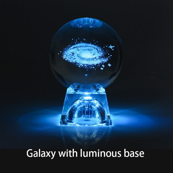 6cm 3D Engraved Galaxy night light