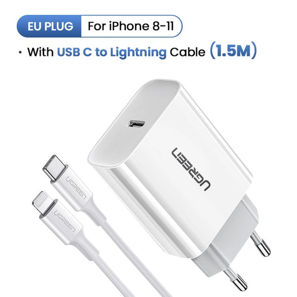 18W QC4.0 QC3.0 USB Type C Fast Charger