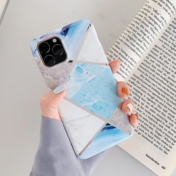 Geometric Marble Phone Cases