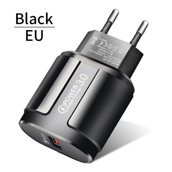 QC 3.0 USB US EU Charger
