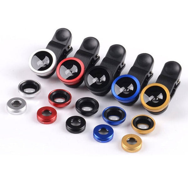 3-in-1 Wide Angle Mobile Phone Lenses