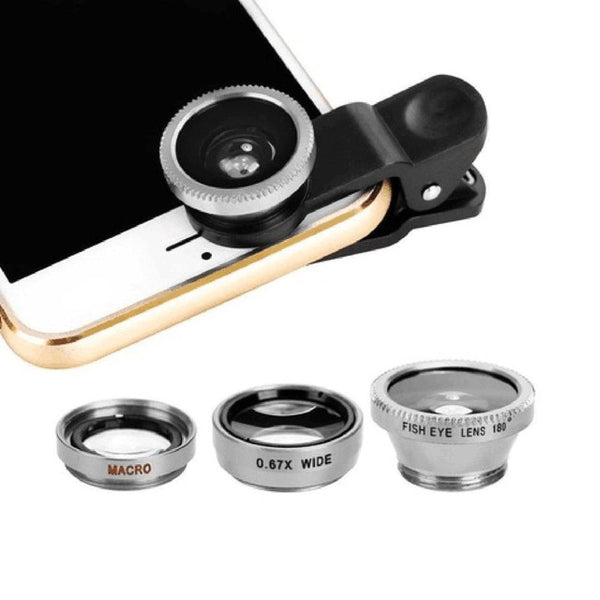 3-in-1 Wide Angle Mobile Phone Lenses