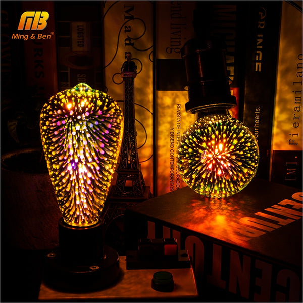 3D Decoration Firework Led Light Bulb