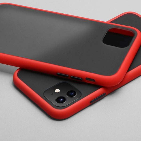 Luxury Contrast Color Frame Matte Case