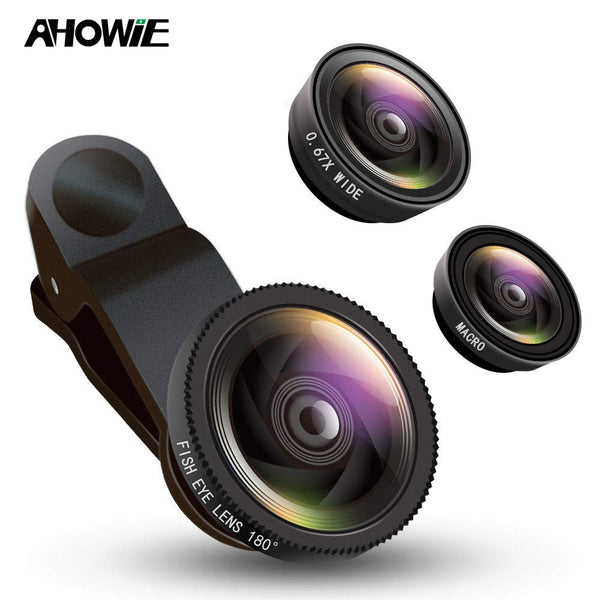 3in1 Wide Angle Macro Fisheye Smartphone Lens