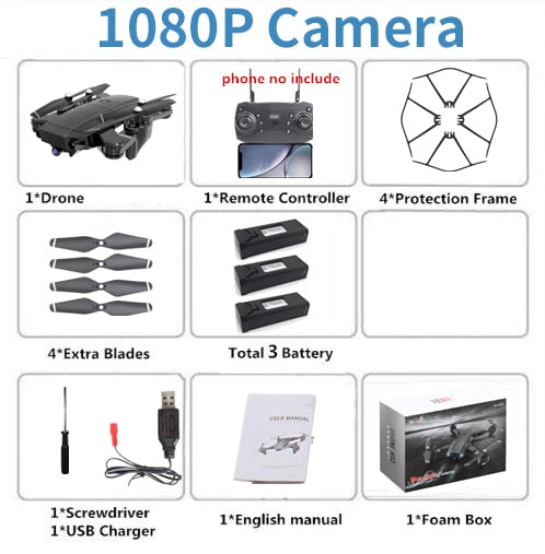 H13 RC 4K Drone With Wide-angle WiFi HD Camera