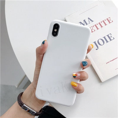 Luxury Thin Soft Color Phone Case