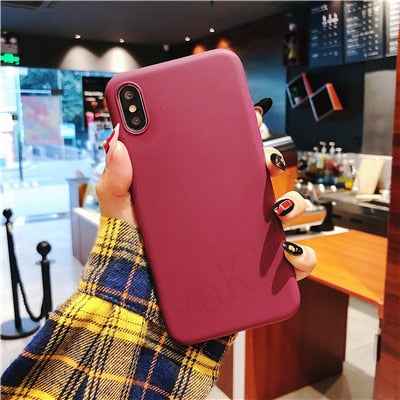 Luxury Thin Soft Color Phone Case