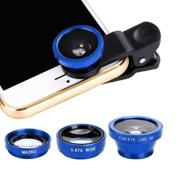 3in1 Wide Angle Macro Fisheye Smartphone Lens