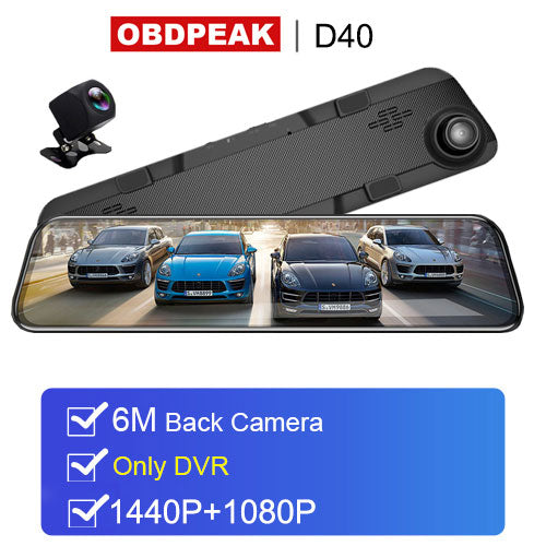 12 Inch 4G Android Rearview Mirror Dash Cam