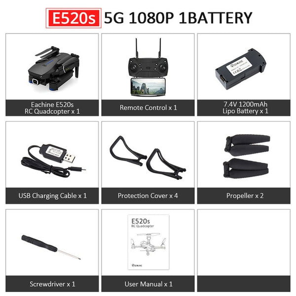 16mins Flight Time Foldable RC Camera Drones