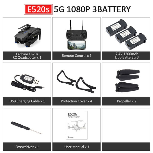 16mins Flight Time Foldable RC Camera Drones