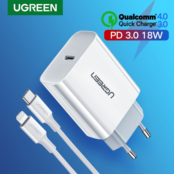 18W QC4.0 QC3.0 USB Type C Fast Charger