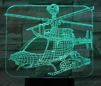Air Plane 3D Light LED Table Lamp