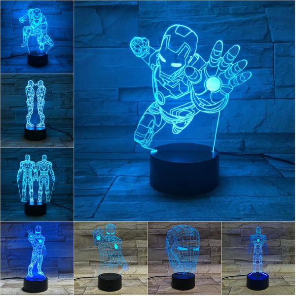 3D Lamp Illusion Touch Night Light
