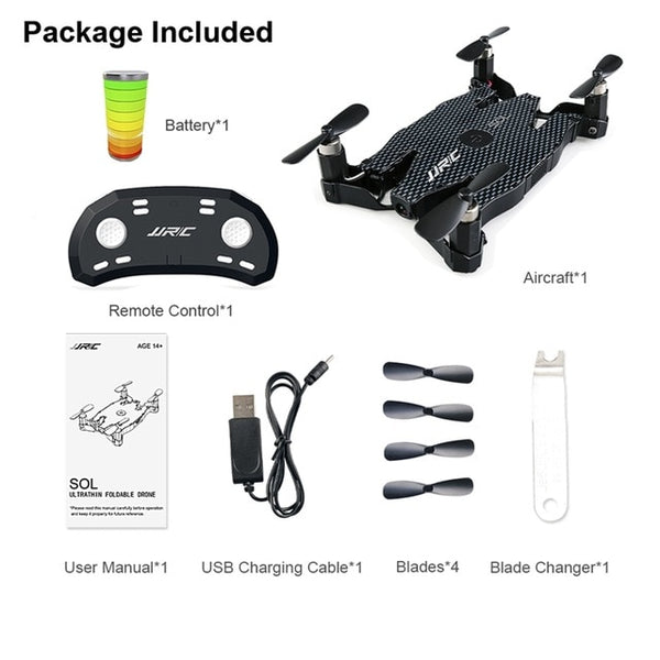 Ultrathin Wifi FPV Selfie Drone With 720P Camera