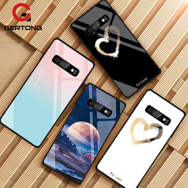 Tempered Glass Case For Samsung Galaxy