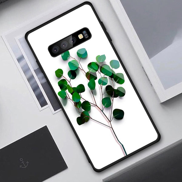 Tempered Glass Case For Samsung Galaxy