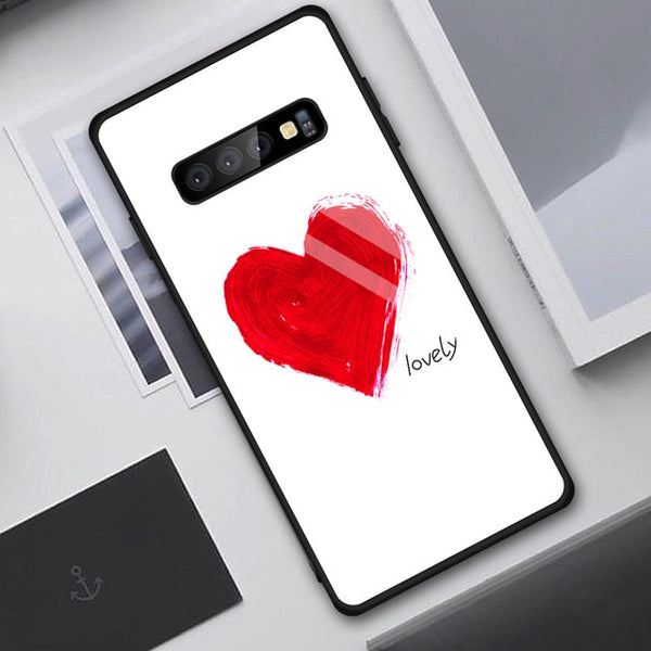 Tempered Glass Case For Samsung Galaxy