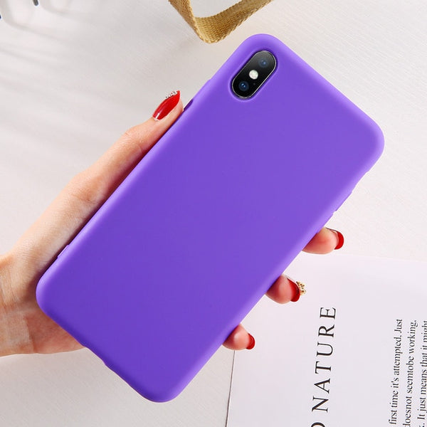 Candy Color Phone Case For iPhone