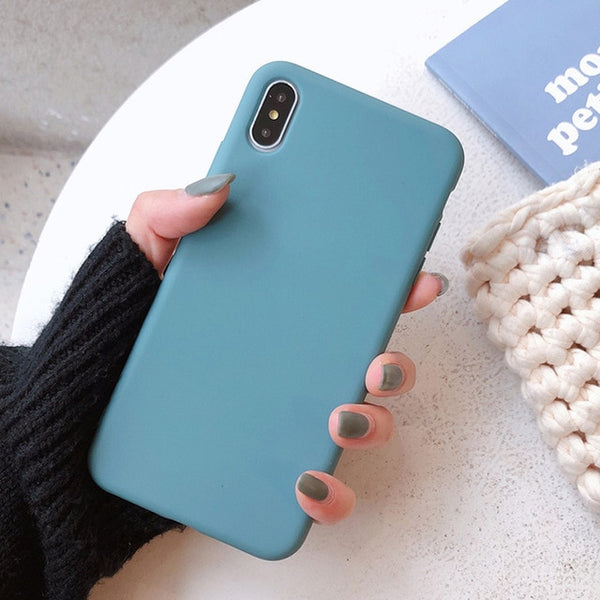 Candy Color Phone Case For iPhone