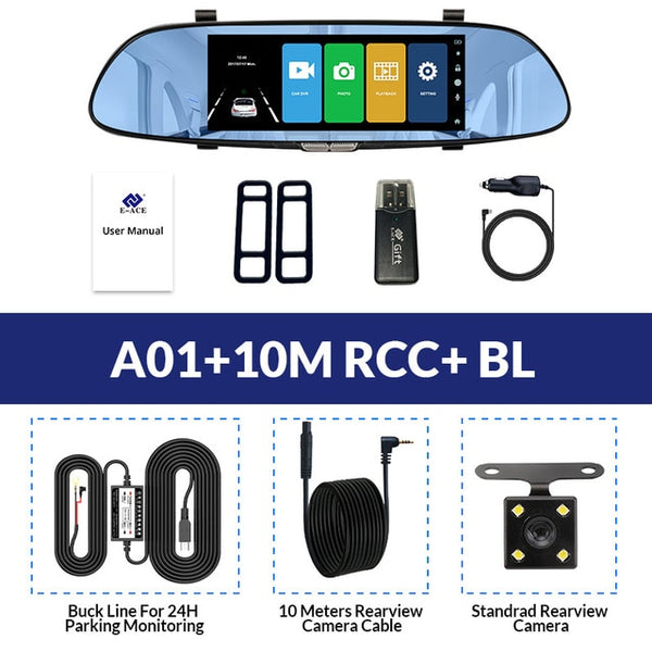 7.0 Inch Video Recorder Mirror Camera