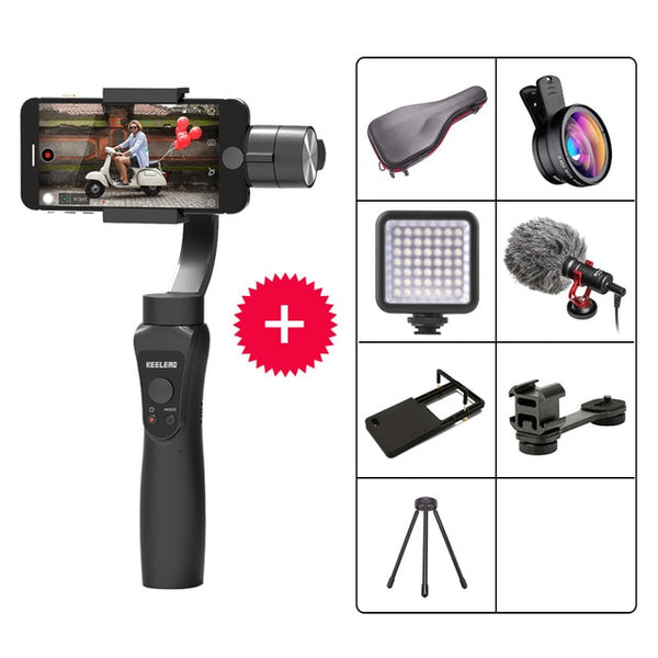 Pull & Zoom Handheld Gimbal Stabilizer