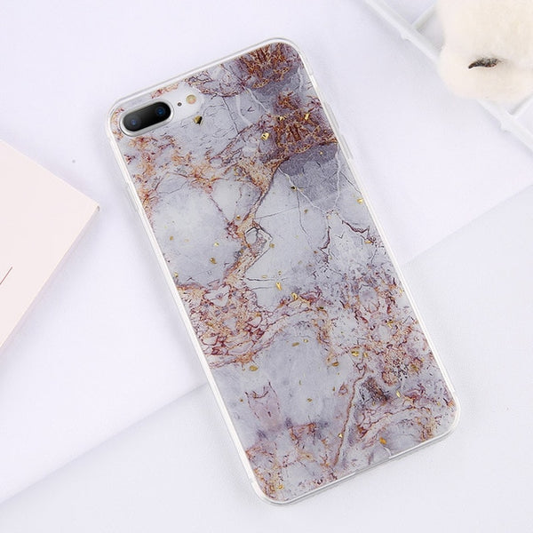 Lovebay Gold Foil Bling Marble For Phone