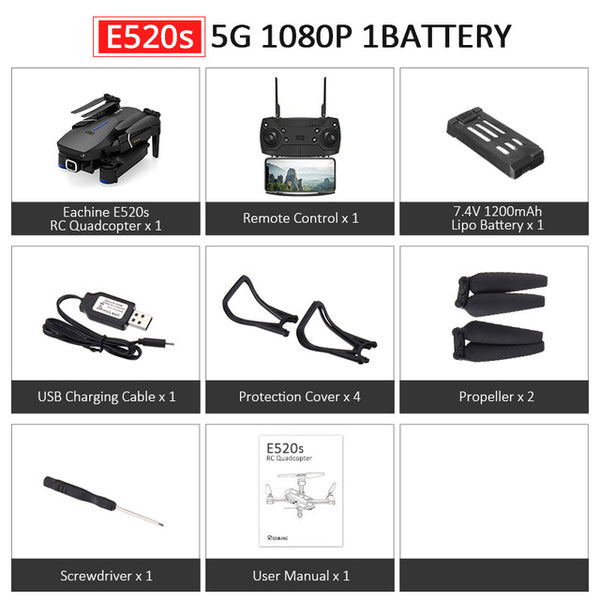 RC Drone With 4K/1080P HD Wide Angle Camera