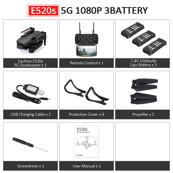 RC Drone With 4K/1080P HD Wide Angle Camera