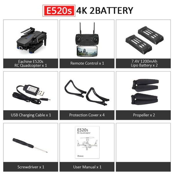 RC Drone With 4K/1080P HD Wide Angle Camera