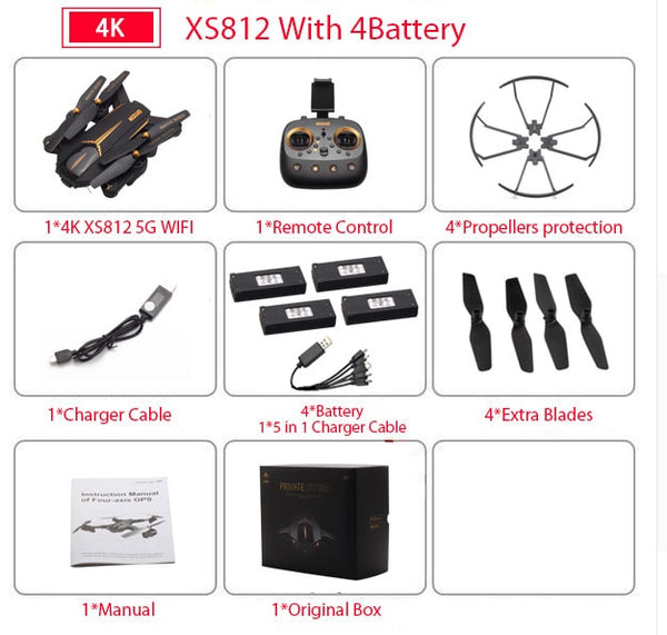 GPS RC Drone with 4K HD Camera