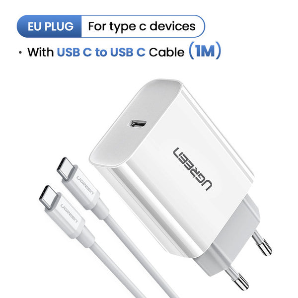 18W QC4.0 QC3.0 USB Type C Fast Charger