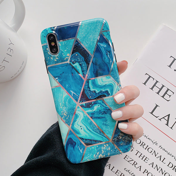 Geometric Marble Phone Cases