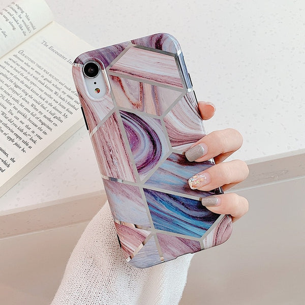 Geometric Marble Phone Cases
