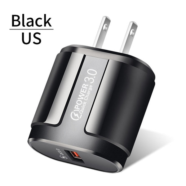 QC 3.0 USB US EU Charger