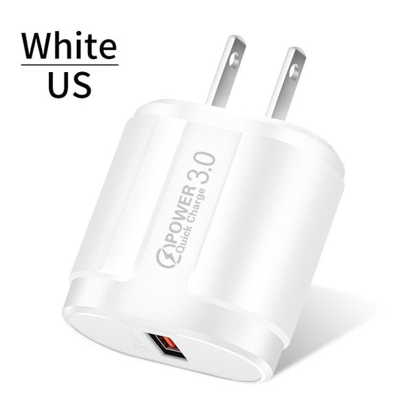 QC 3.0 USB US EU Charger
