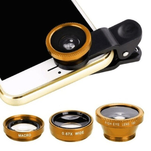 3-in-1 Wide Angle Mobile Phone Lenses