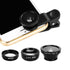 3in1 Wide Angle Macro Fisheye Smartphone Lens
