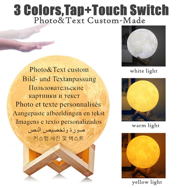 3D Print Personality Moon Lamp
