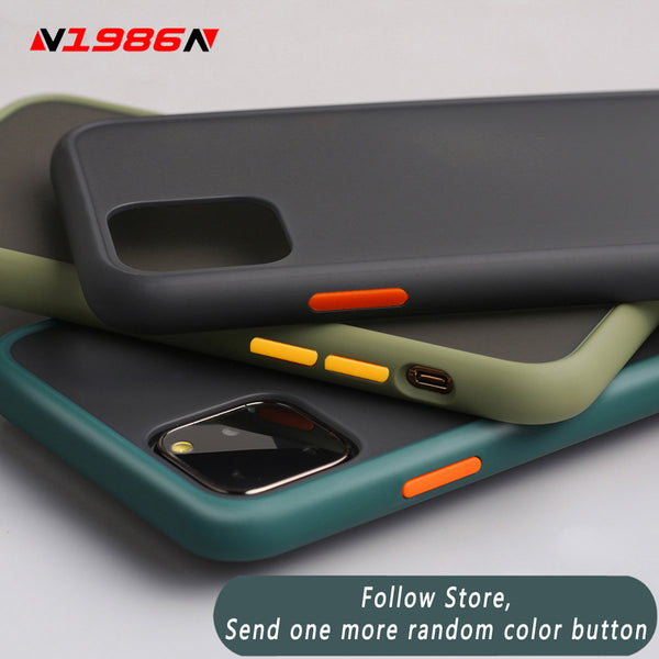 Luxury Contrast Color Frame Matte Case